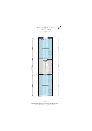 Floor plan - Warmoesstraat 34B, 1012 JE Amsterdam 